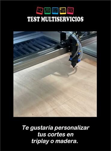 Imagen de Corte Láser en Triplay con hipervínculo a video