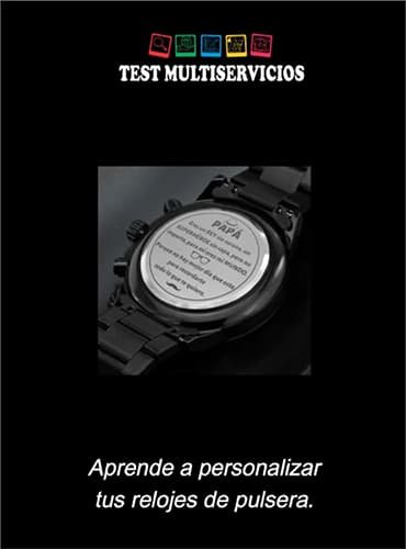 imagen de grabado láser en reloj de pulsera con hipervínculo a video