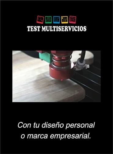 imagen de grabado láser en tablas de picar de cocina en madera con hipervínculo a video